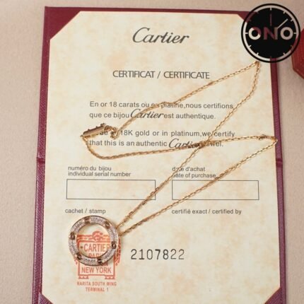 076 ONO cartier necklace 2025 new arrival top version & factory direct